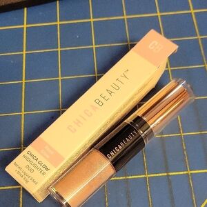 Chica Beauty Rose Gold Highlighter Duo Liquid 3.5ml & Stick 3.5g New In Box